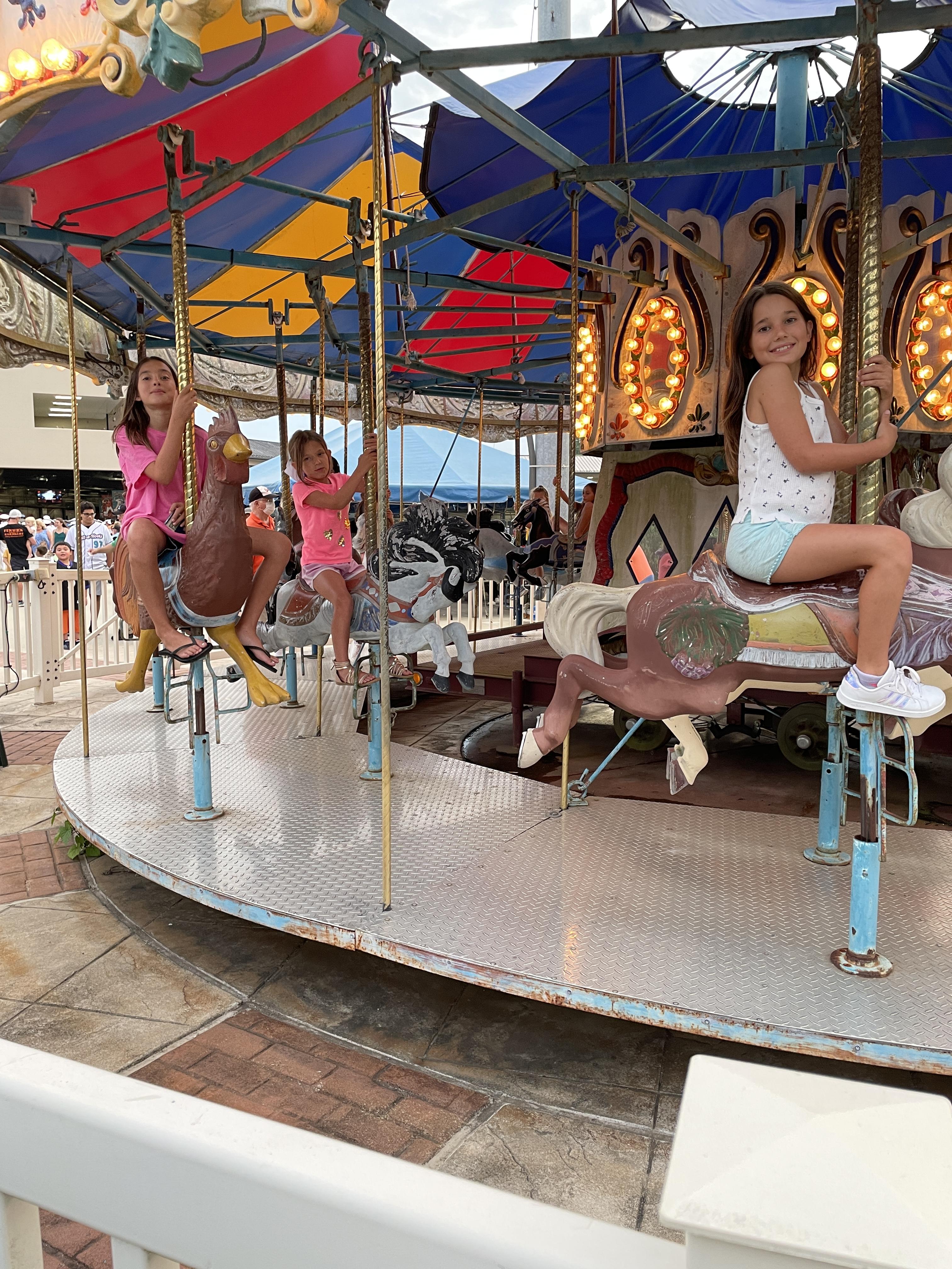 Stronger Maryland - Maryland children ride a carousel at the Bowie Baysox stadium