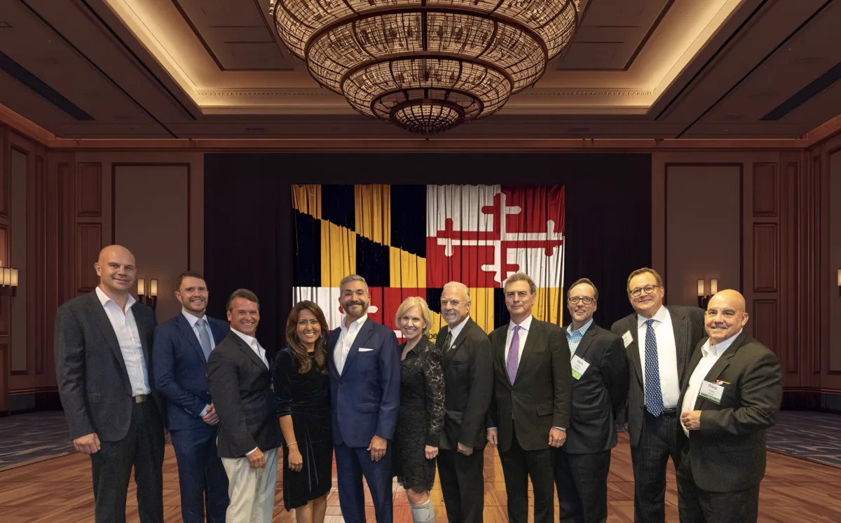 Senator Hershey with political leaders and business leaders in Bethesda, MD