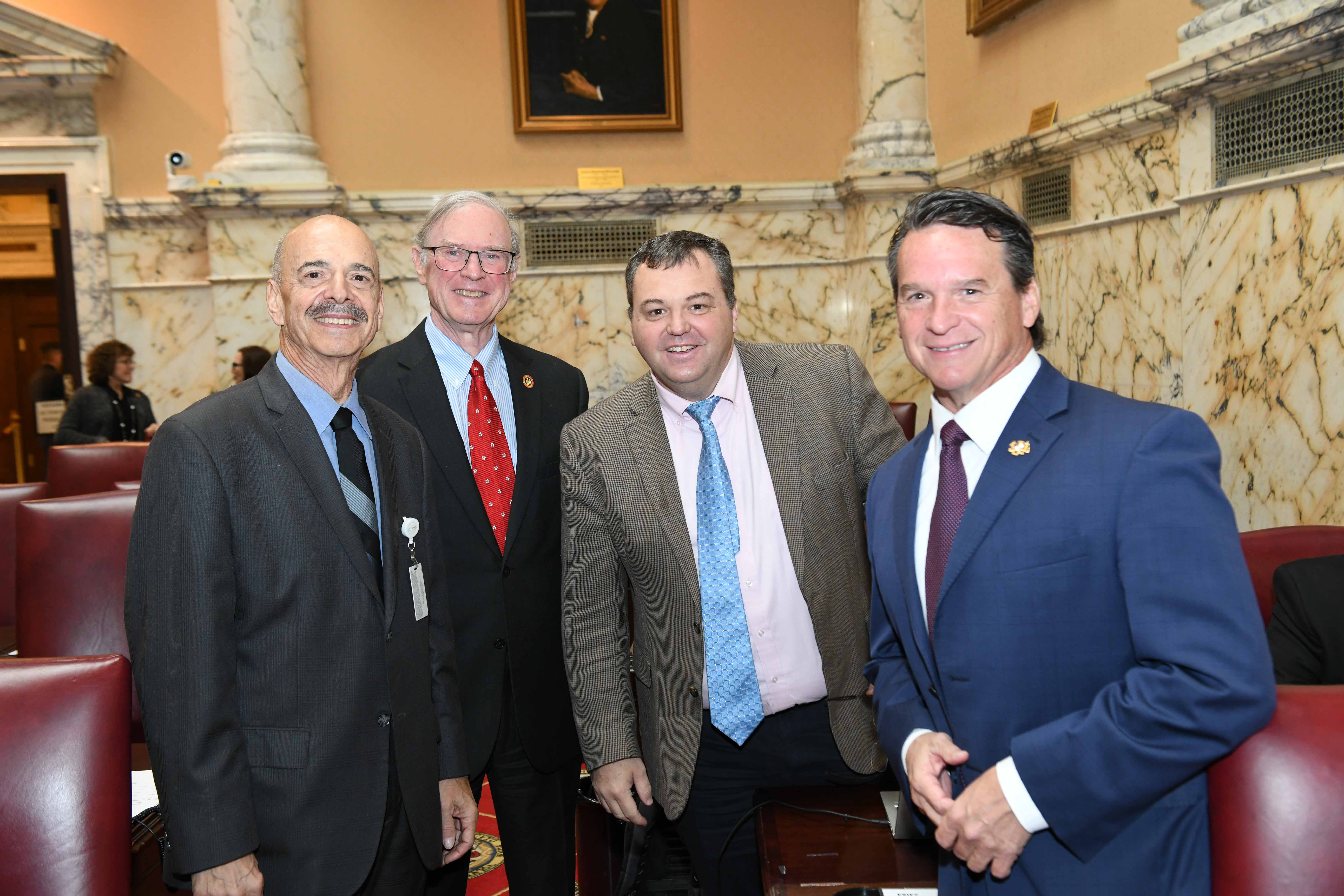 Stronger Maryland - American Flag on a powerboat at sundown