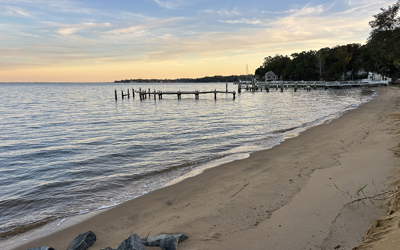 Public SMaryland Shore at sunset