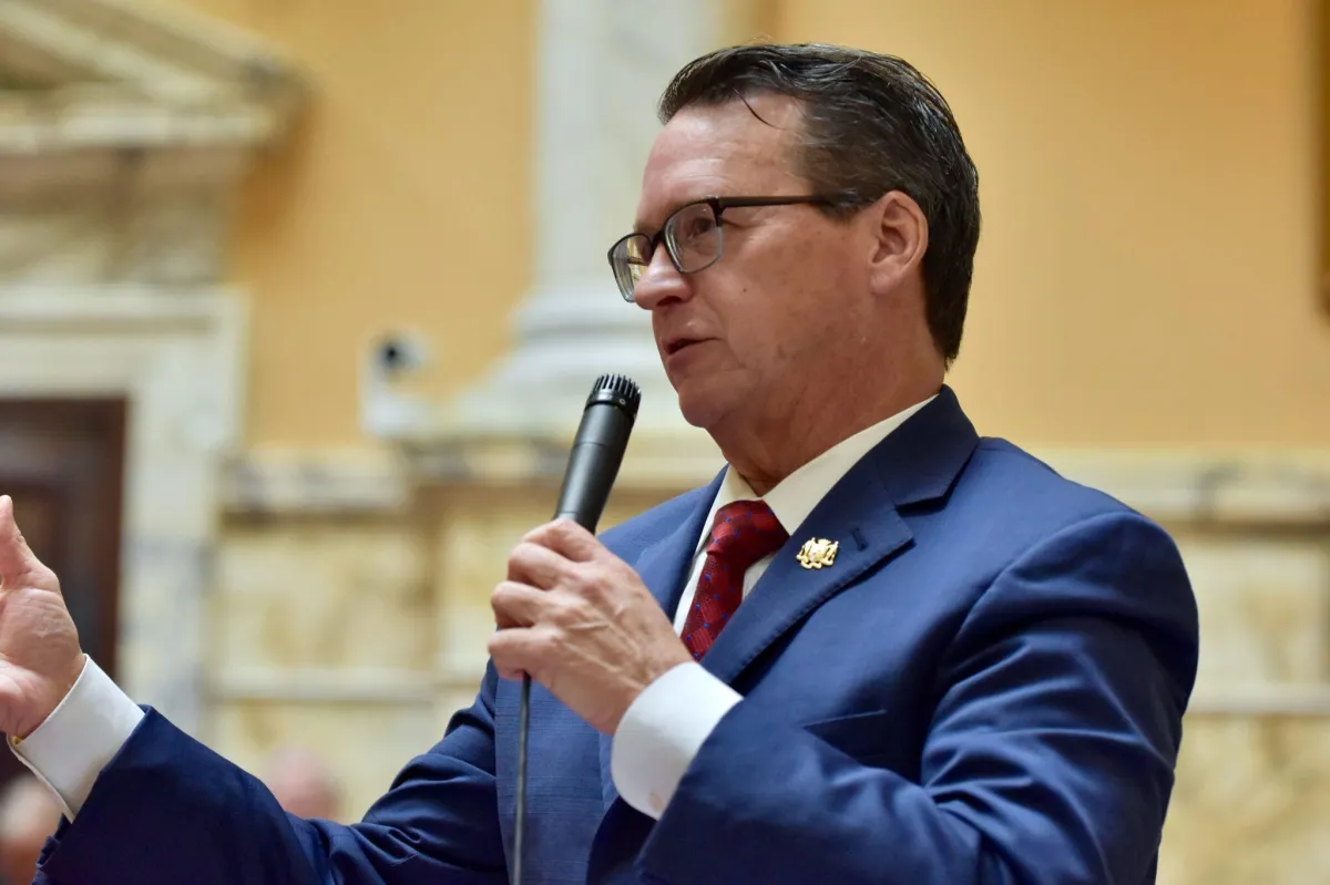 Stronger Maryland - American Flag on a powerboat at sundown