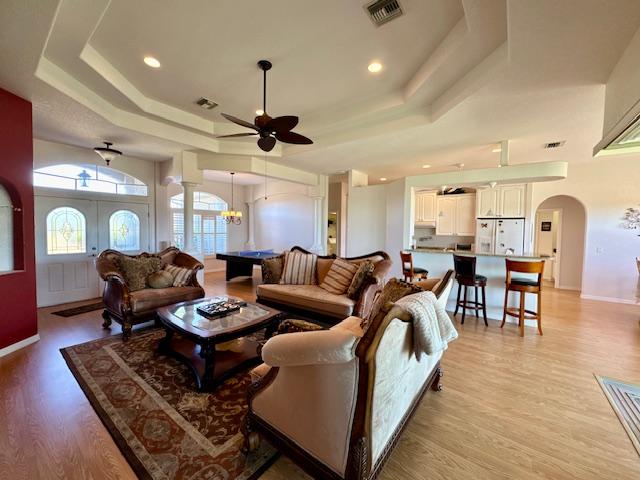 Open floor plan with high ceilings in Punta Gorda home
