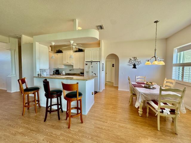 Dining area connected to kitchen in Punta Gorda