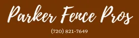 Parker Fence Pros logo in brown