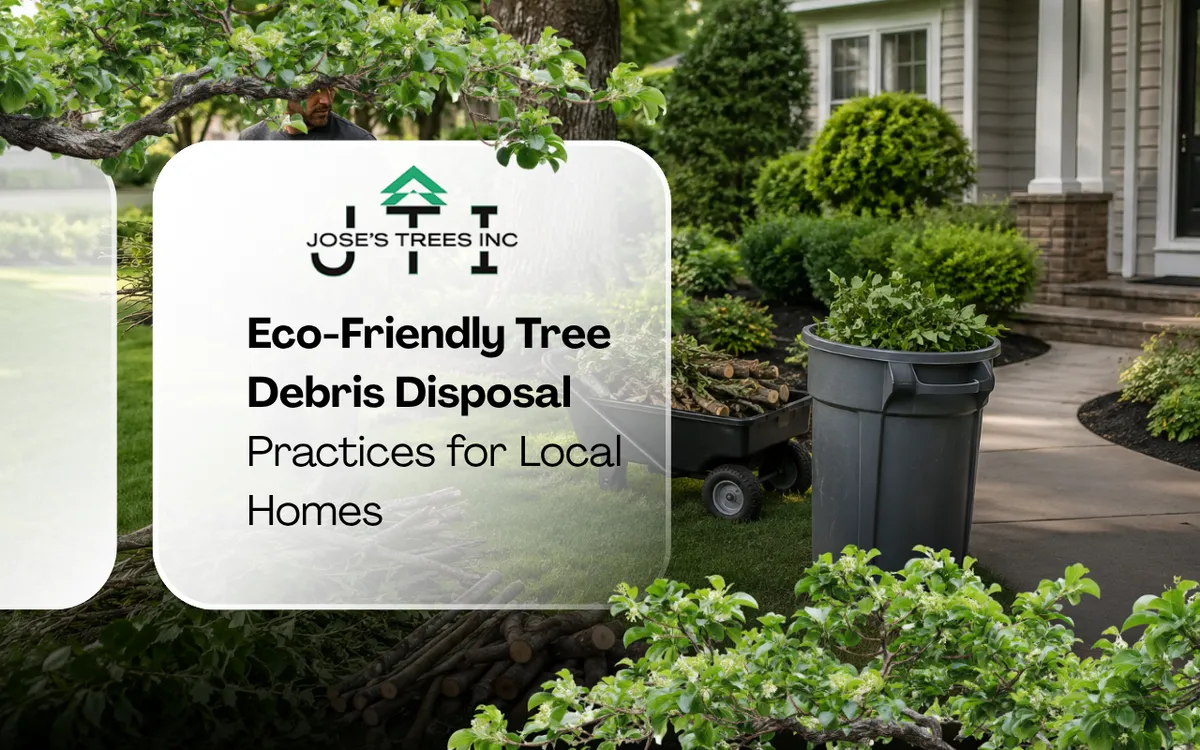 Tree debris disposal practices for a clean residential yard