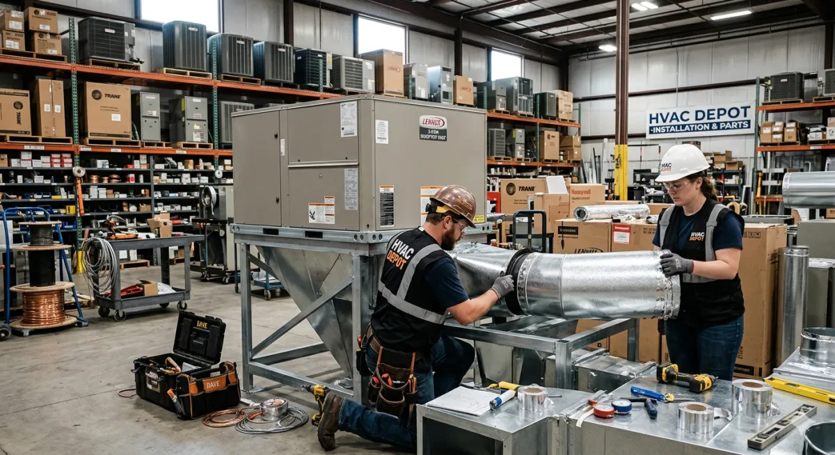 A bird flying over a tree filled with red flowers