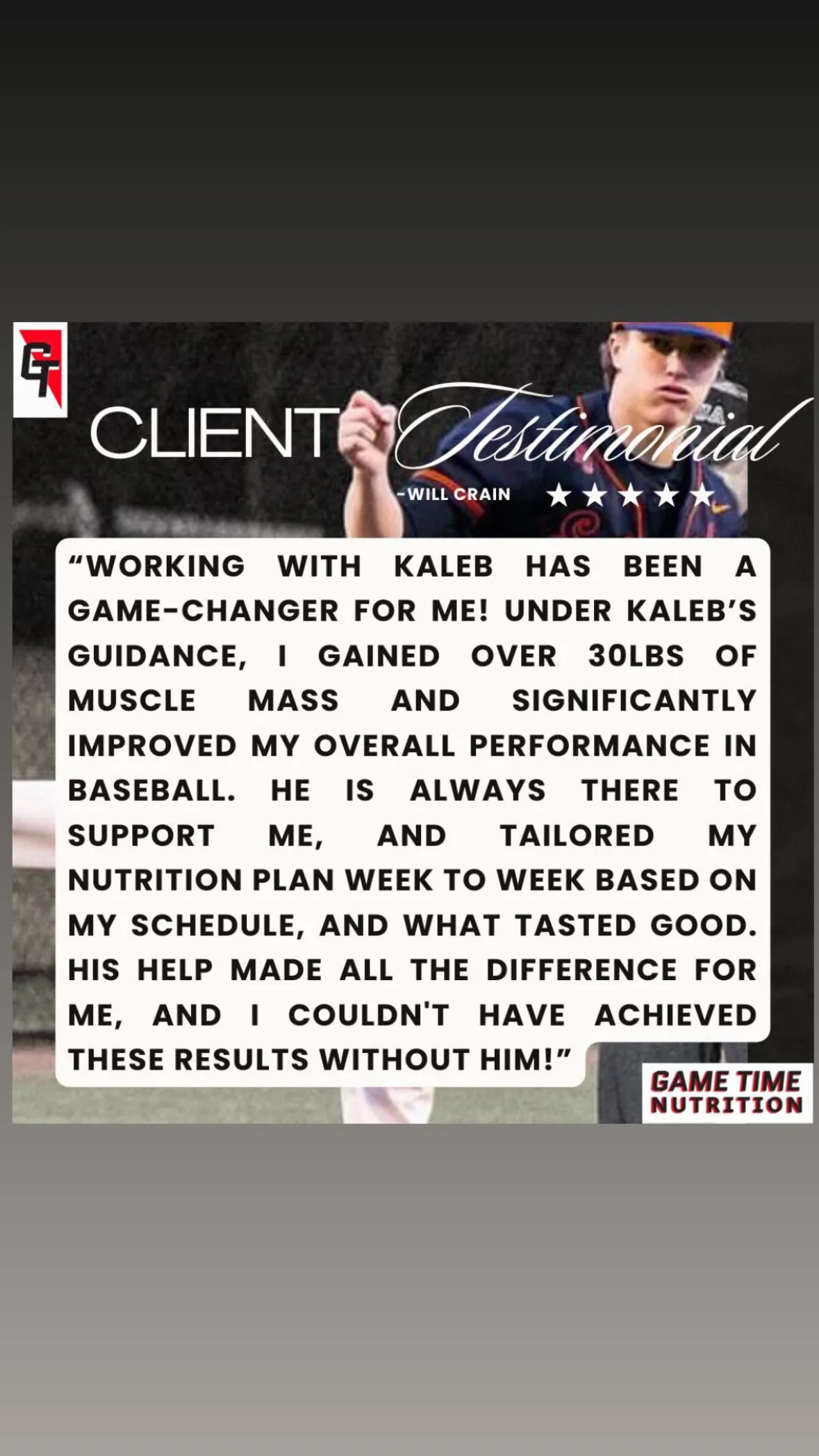 Client testimonial - Carson Sheffer