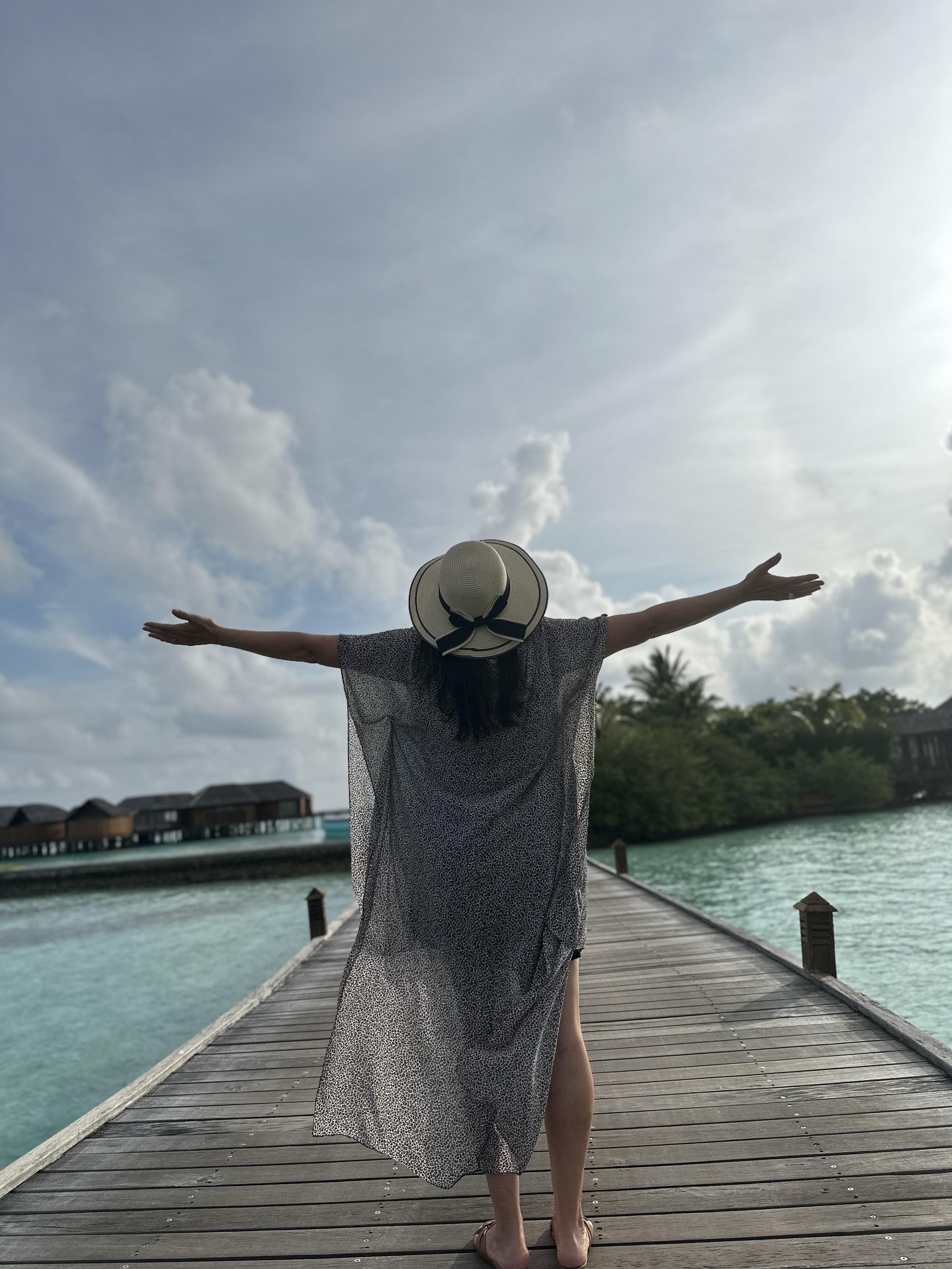 Screenshot mockup of calming manifesting portal interface