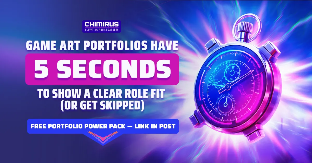 Your game art portfolio has 5 seconds to make an impact