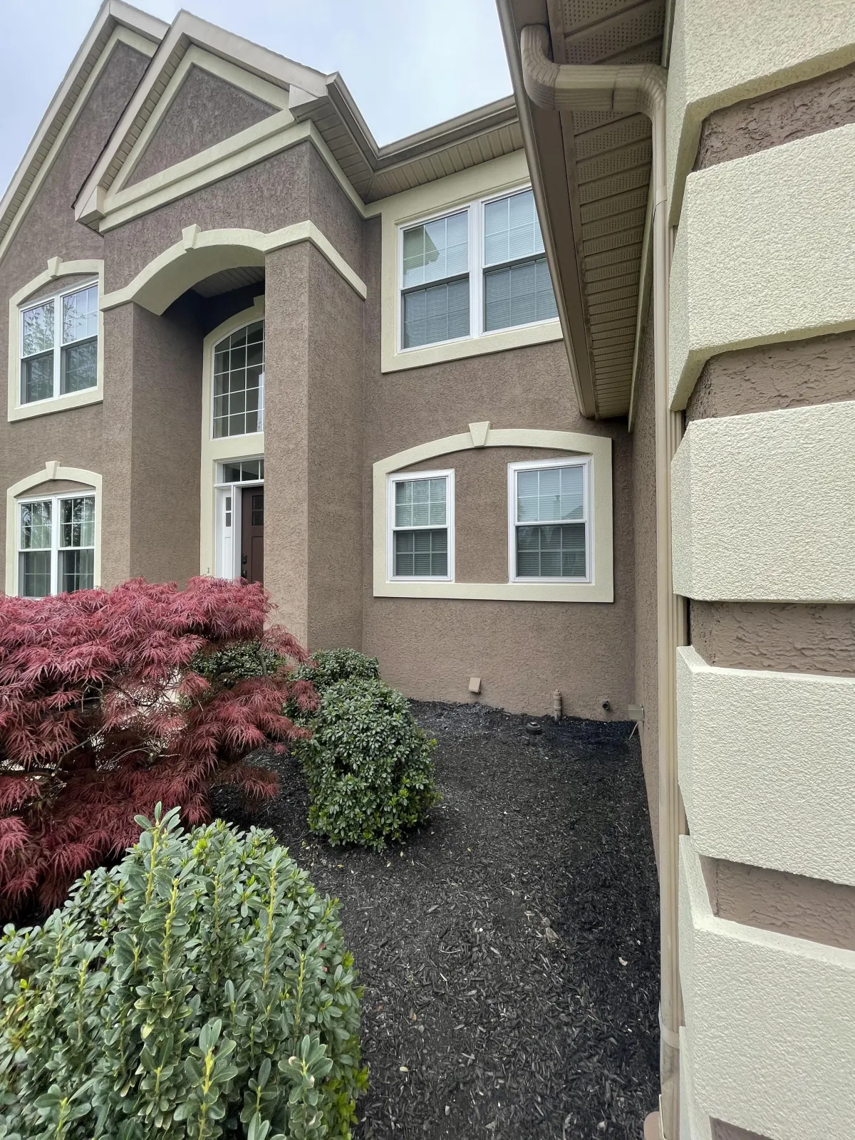 Exterior house repaint with fresh color