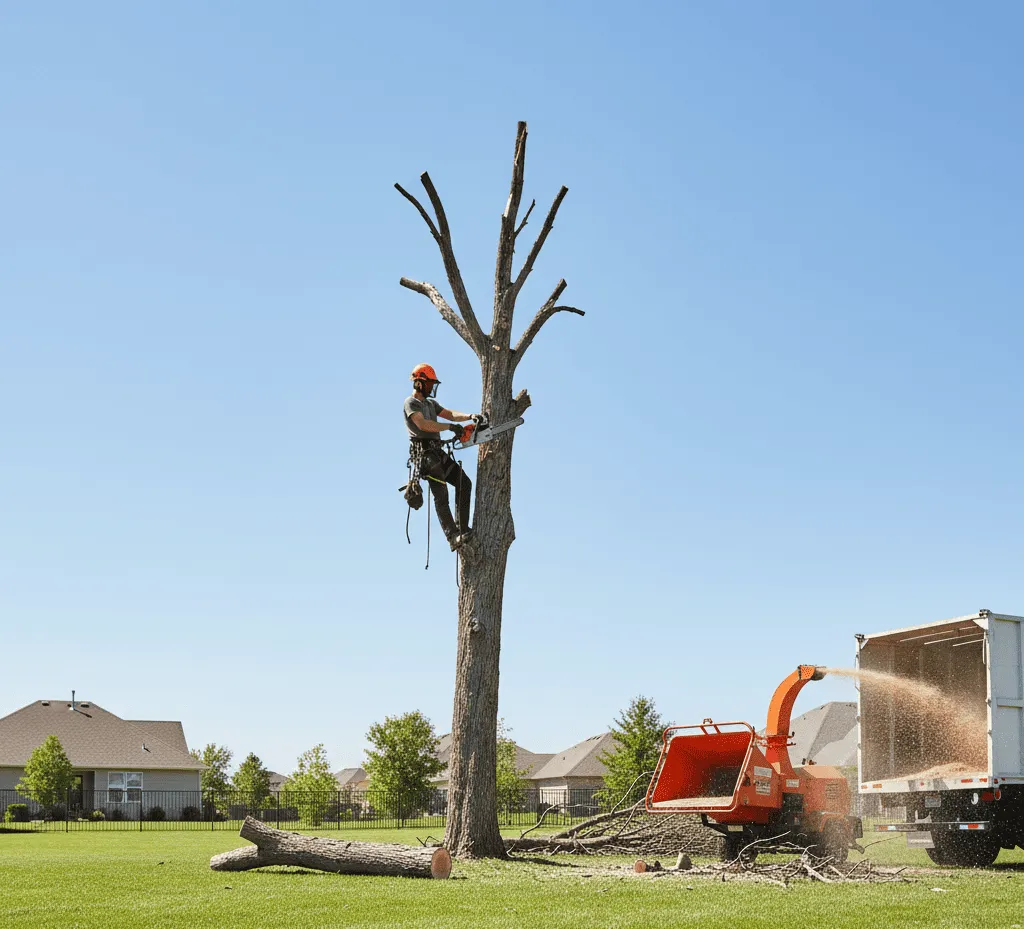 Dead tree removal in Signal Mountain
