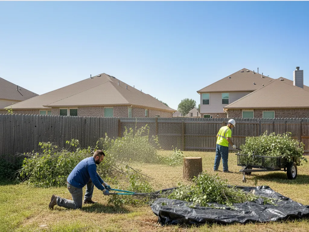 Land clearing in Signal Mountain