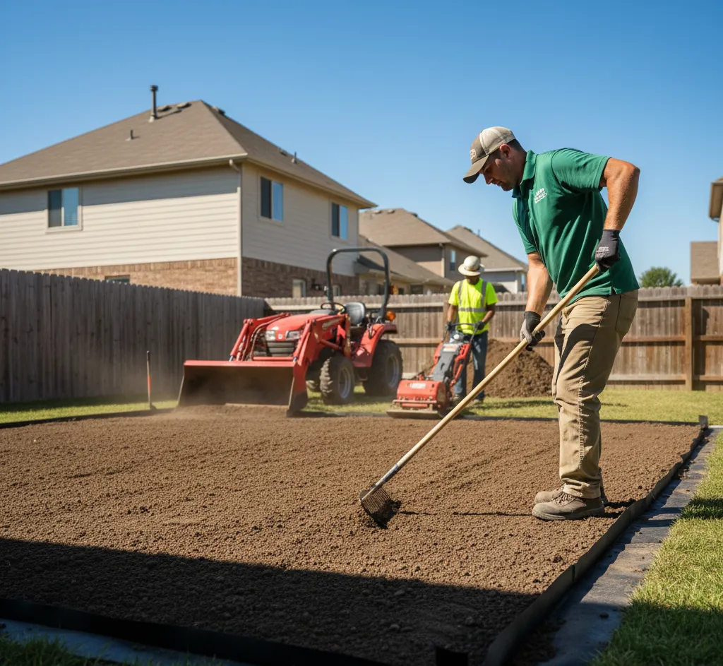Soil grading in Signal Mountain