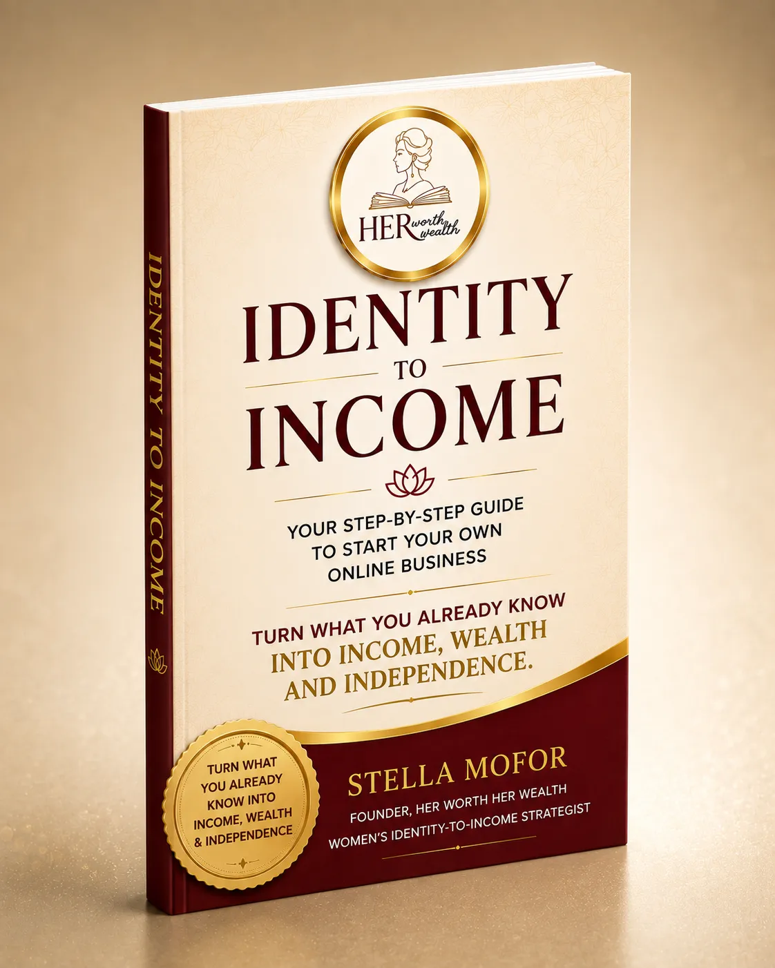 Identity to Income Blueprint digital guide by Stella Mofor cover