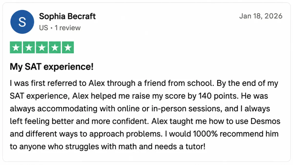 Trustpilot review screenshot goes here