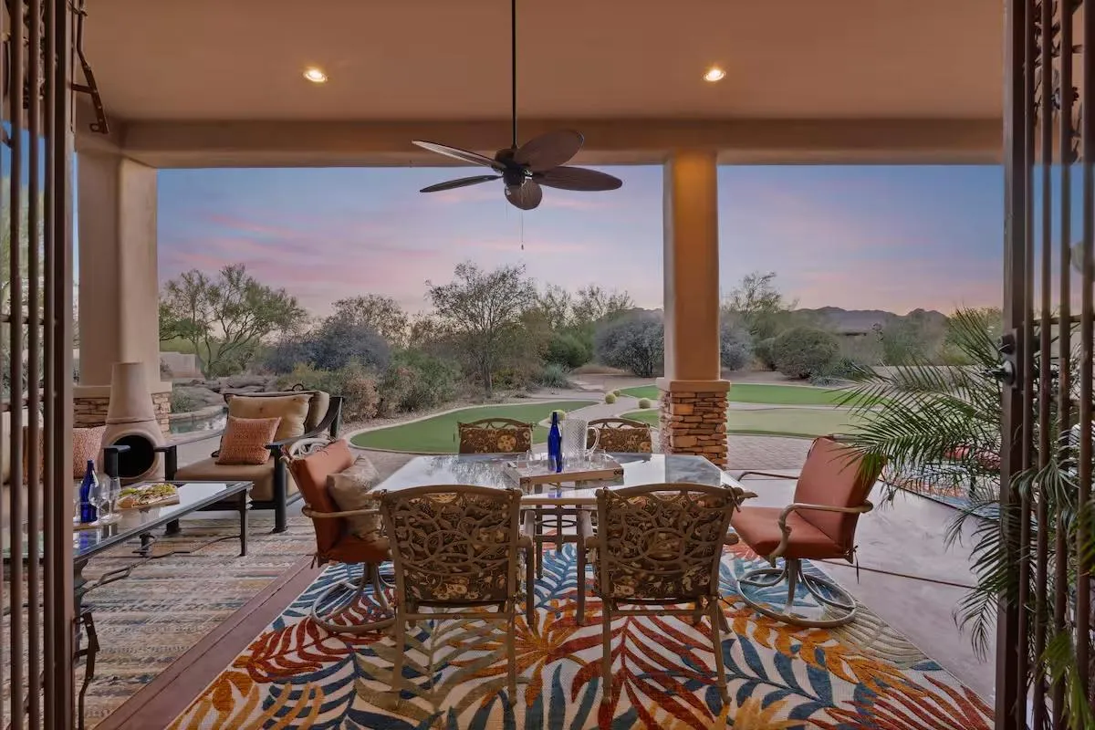 patio at hera rising