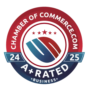 Chamber of Commerce A+ rated