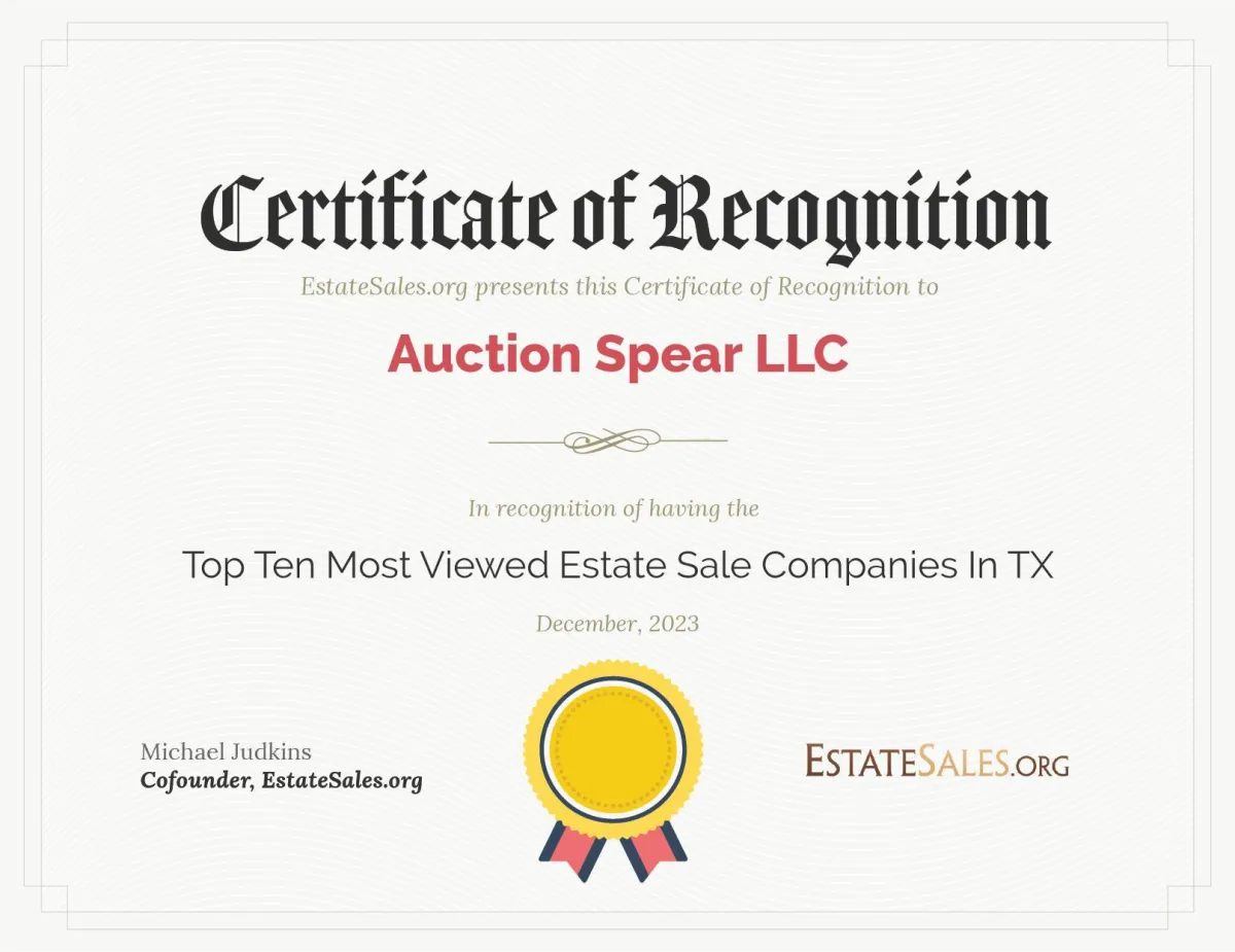 Most viewed Auction company on Estatesales.org