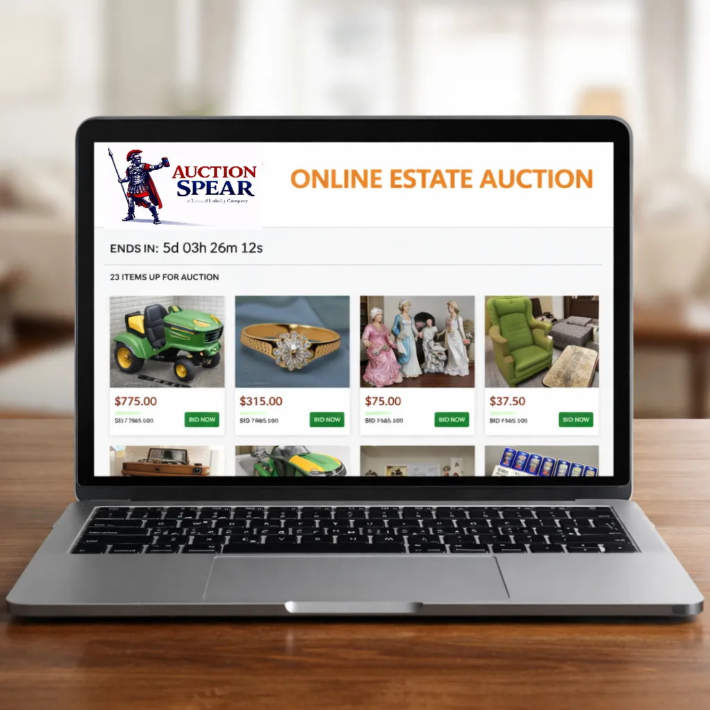 Online estate sale auction