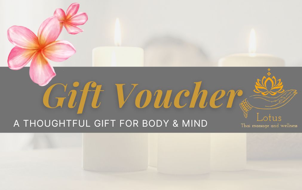  gift voucher card for massage and wellness treatments