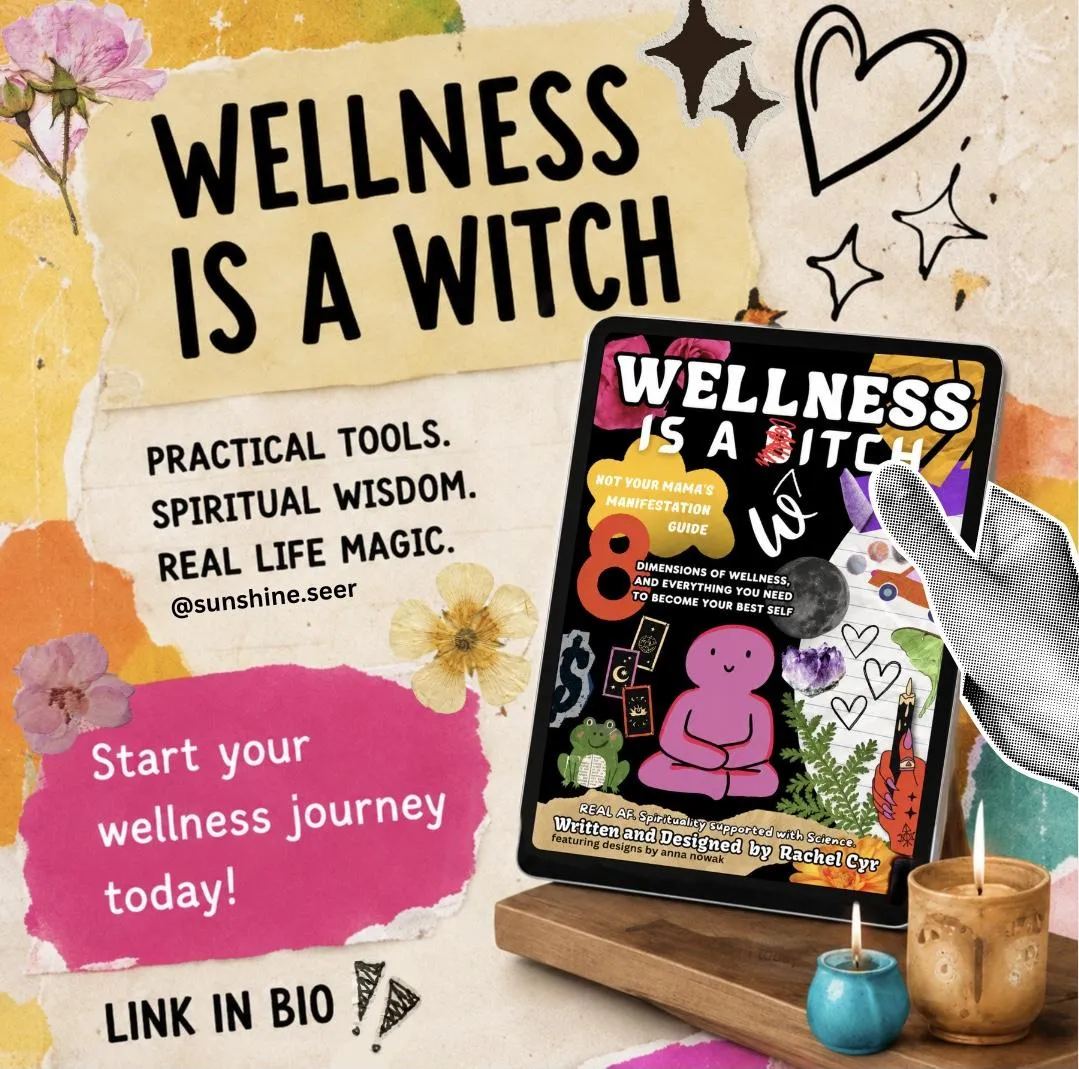 Pages from the Wellness Is A Witch ebook