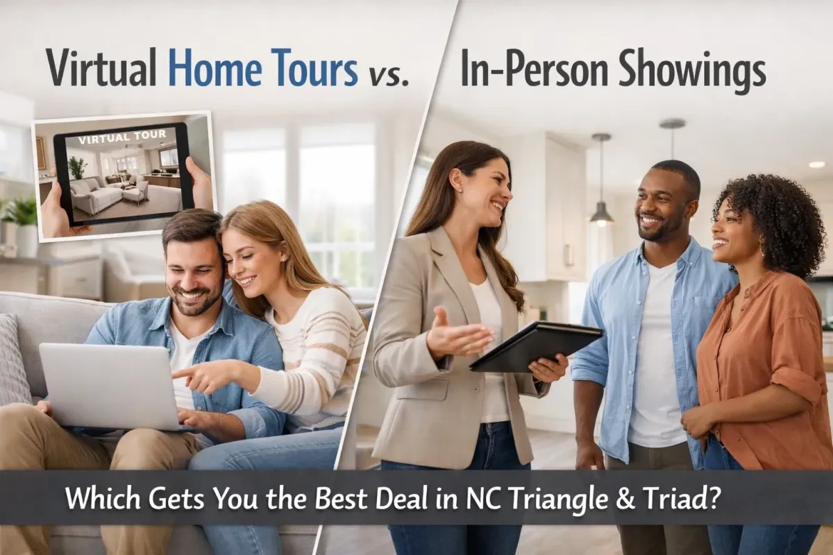 Virtual Home Tours vs In-Person Showings: Which Gets You the Best Deal in NC Triangle & Triad?