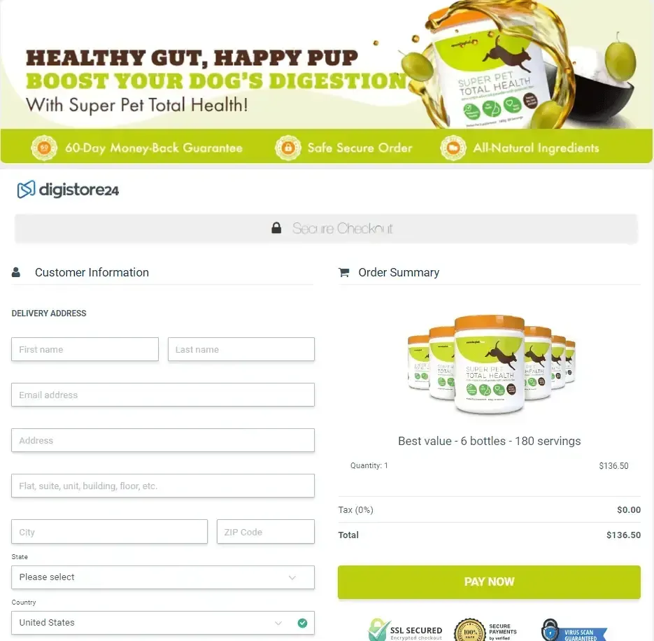 Super Pet Total Health-secure-checkout-image