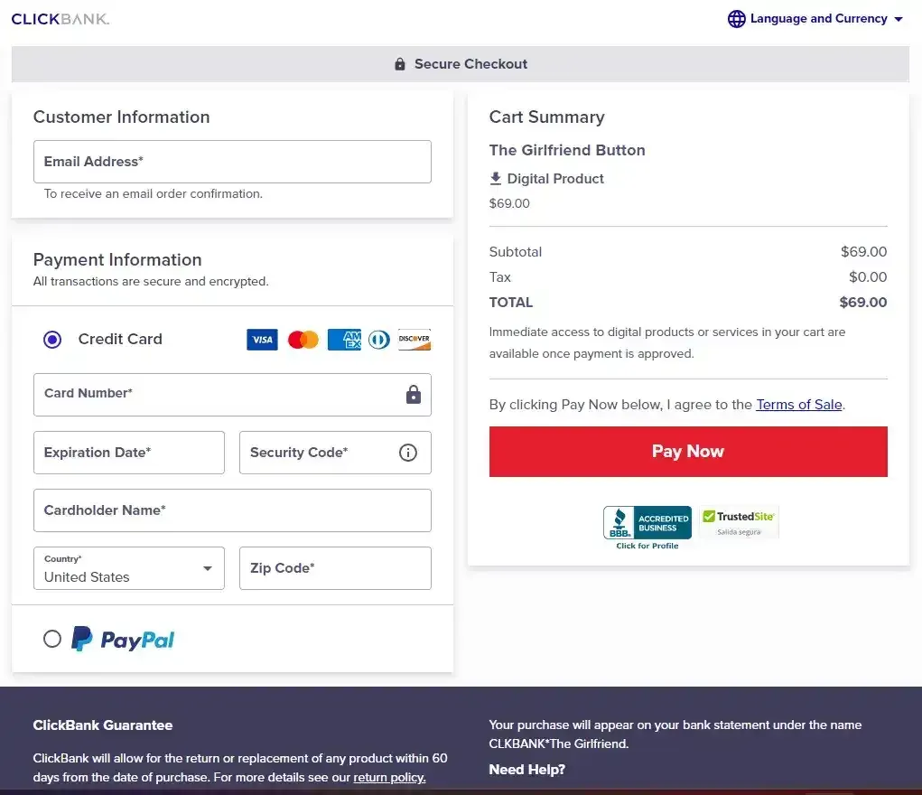 secure checkout