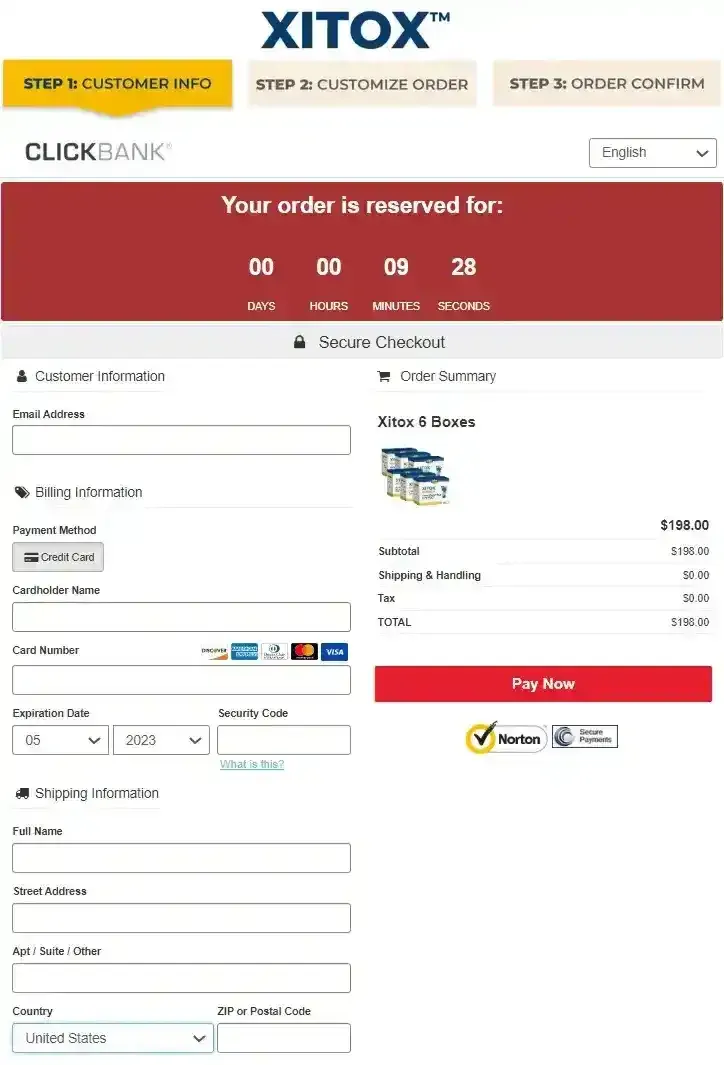 xitox secure checkout
