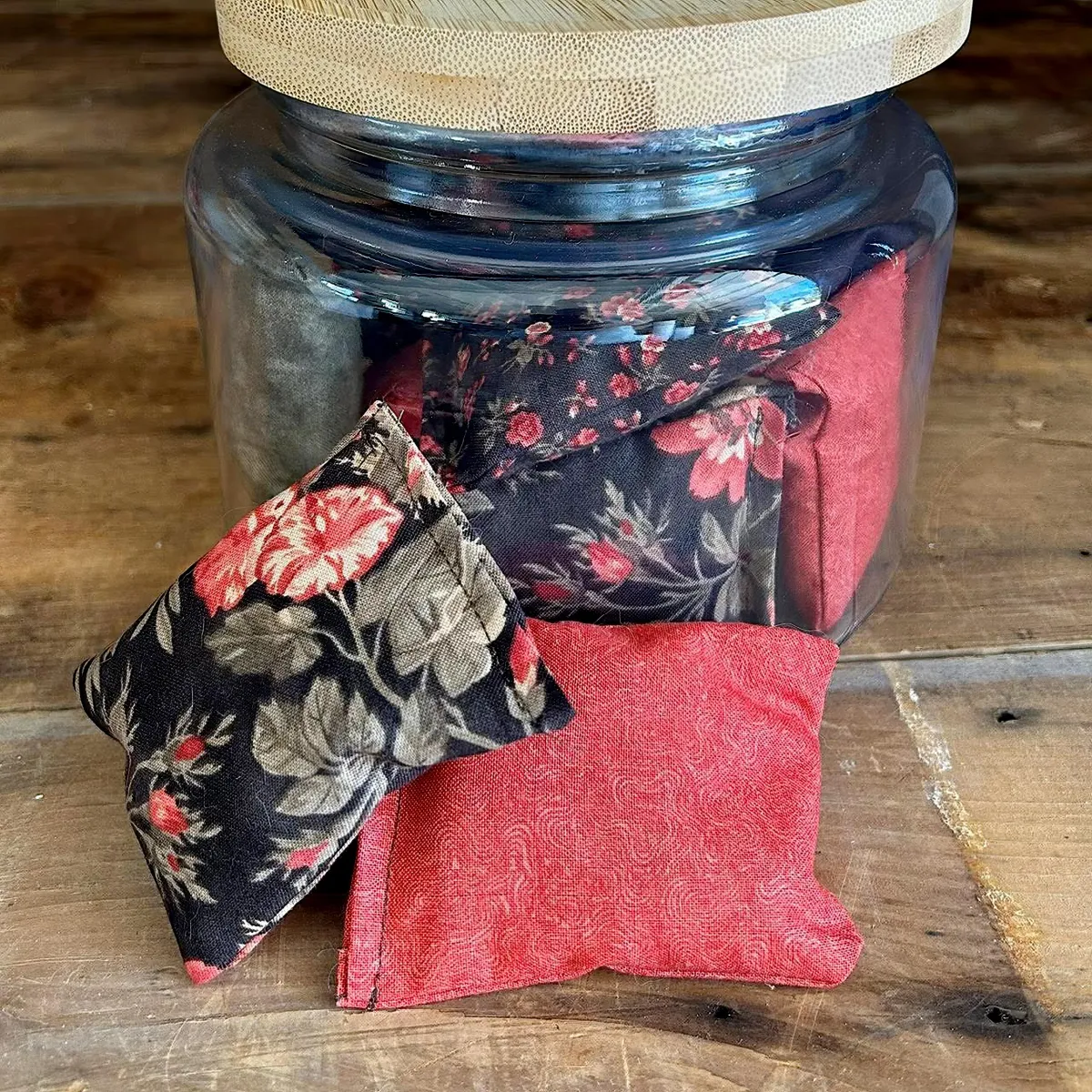 locally grown catnip toys at Leefield and Co farmstand in Port Hope, Ontario