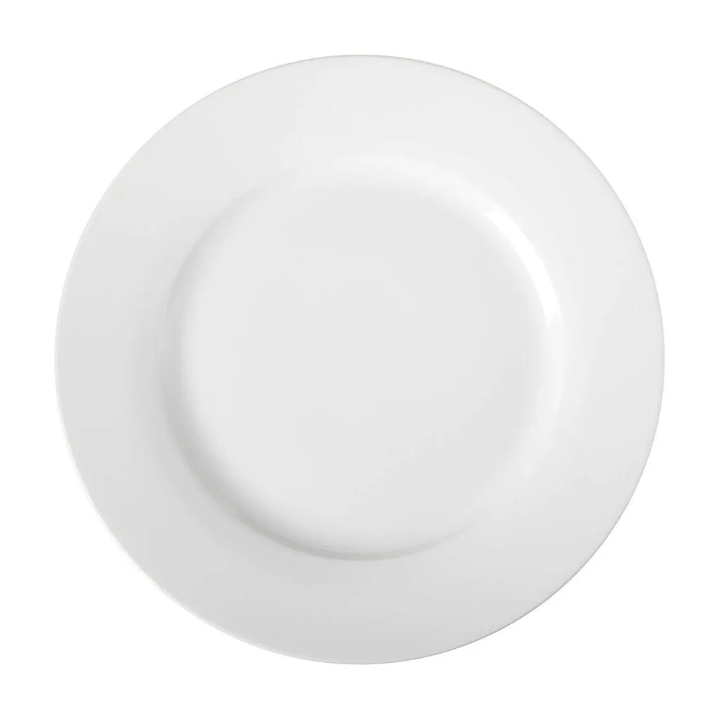 basic white dinner plate