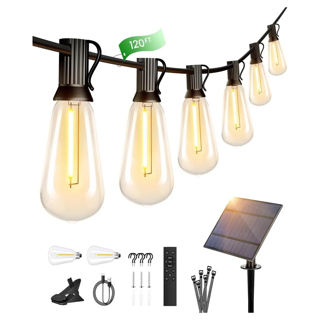 solar edison string lights 