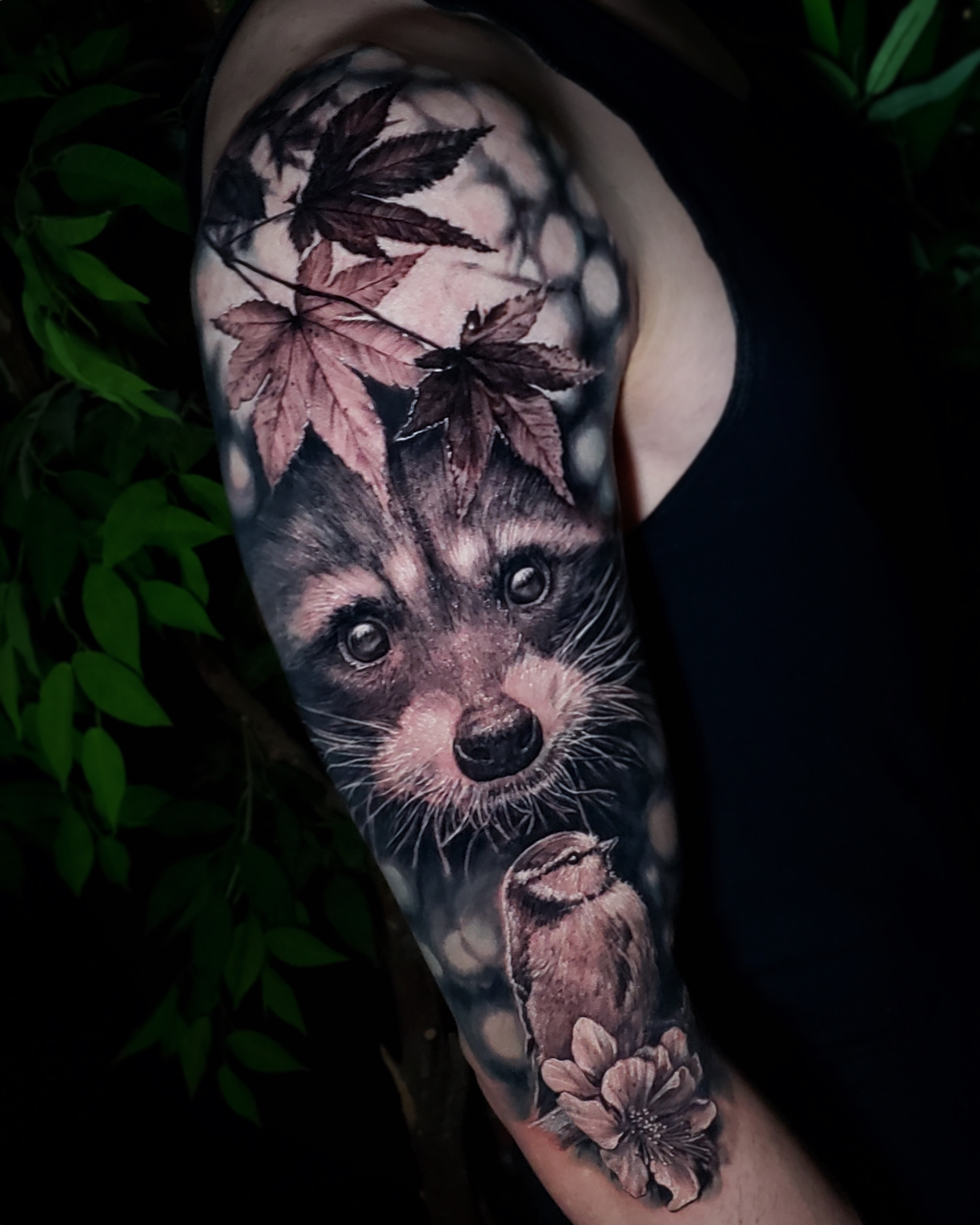 Man in sunglasses and polo shirt adjusts sleeve.