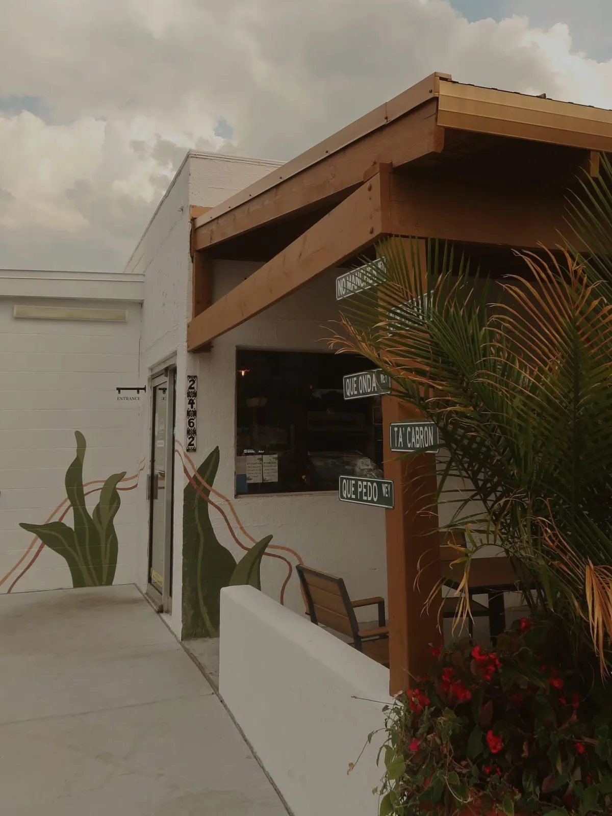 Elegant storefront of El Cafecito