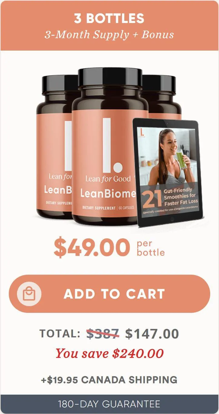 Buy LeanBiome 3 Bottles