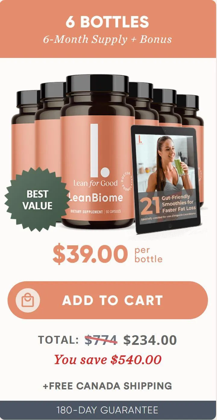 Buy LeanBiome 6 Bottles