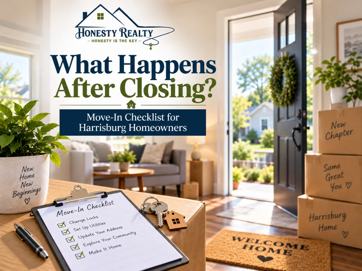 What Happens After Closing? Move In Checklist for Harrisburg Homeowners