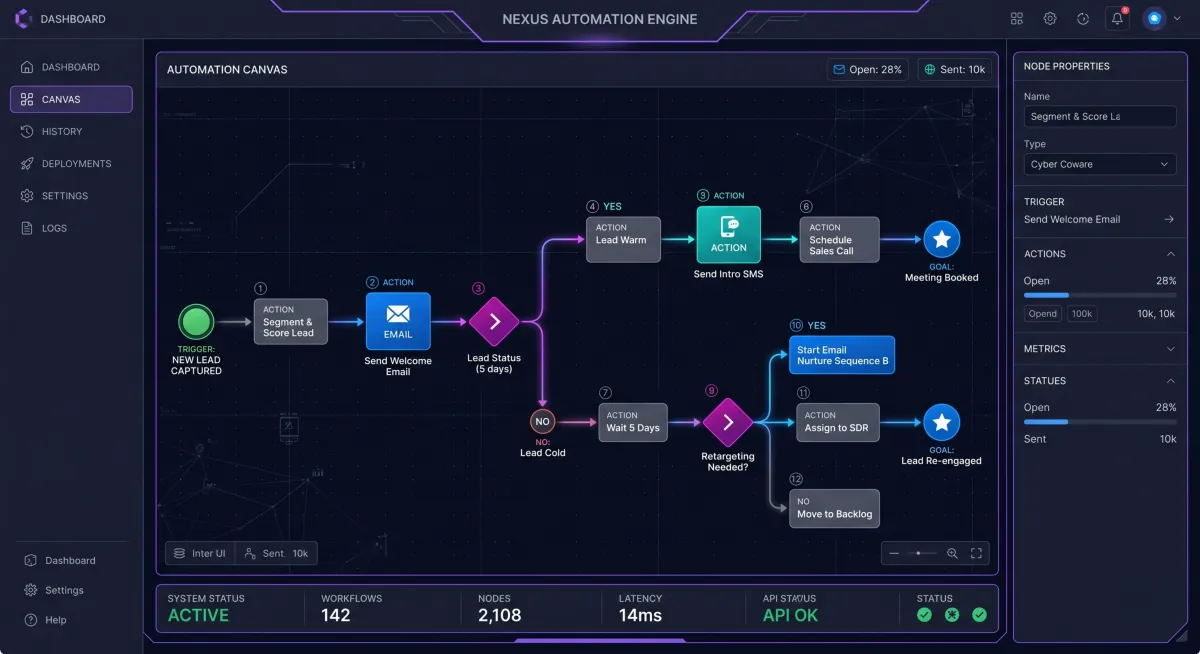 Automated deployment monitoring console