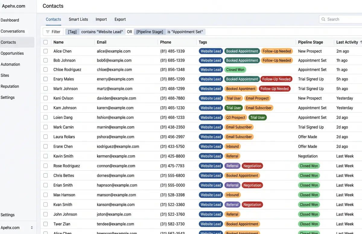 Backend architecture system interface screenshot