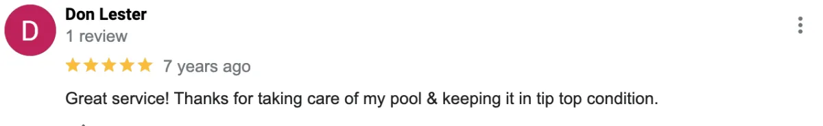 commercial pool cleaning service