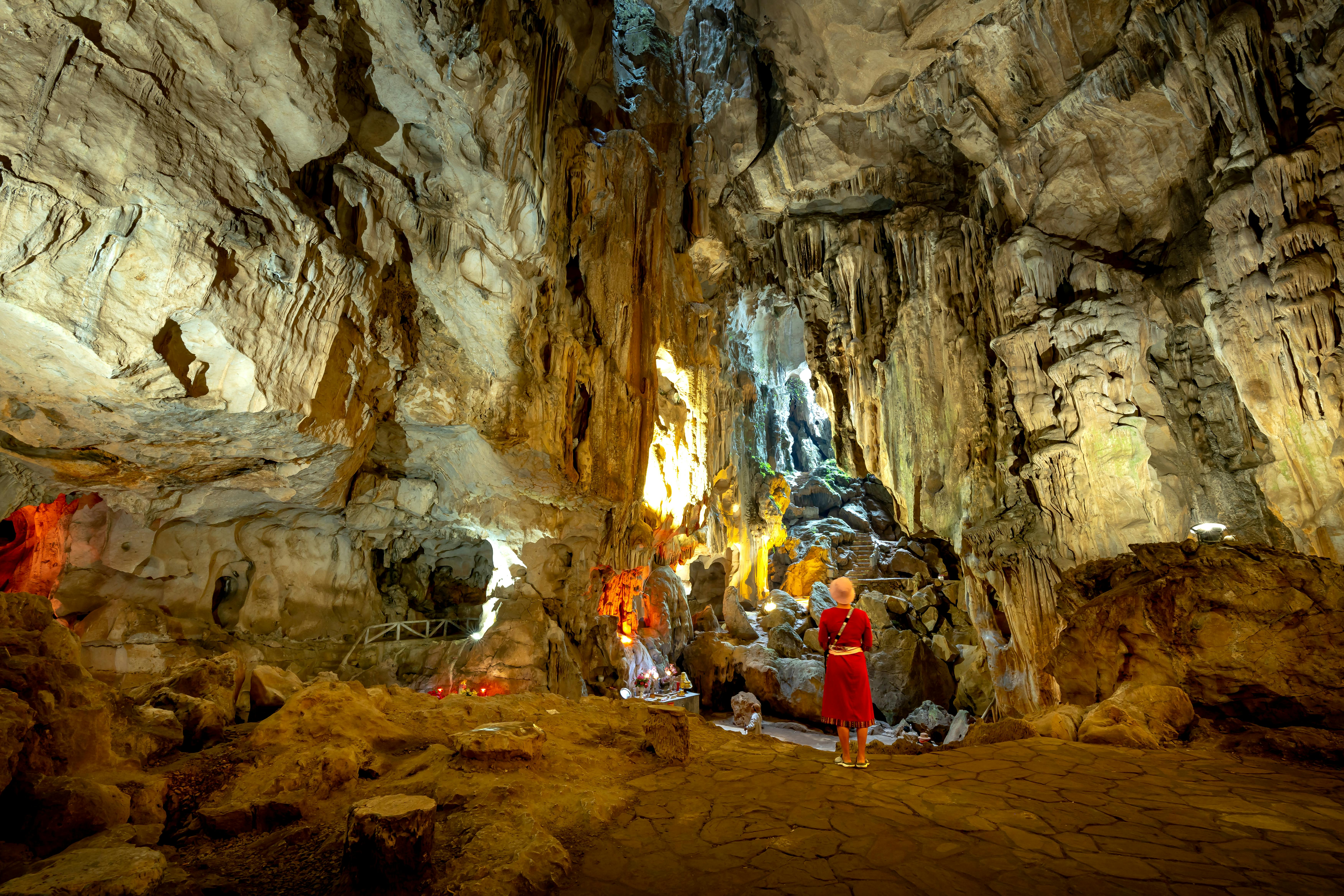 Inside of the Batu Caves in Malaysia