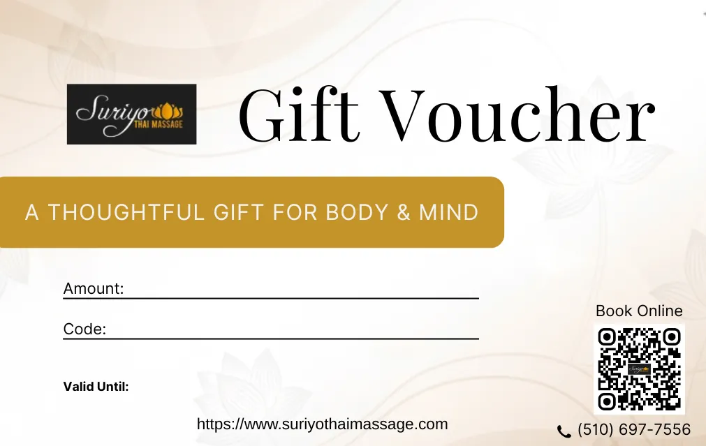 Gift voucher from Aya Thai Massage and Wellness