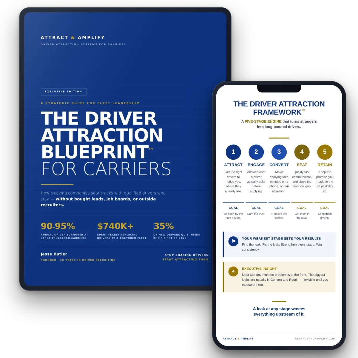 The Driver Attraction Blueprint for carriers — free guide to recruiting truck drivers