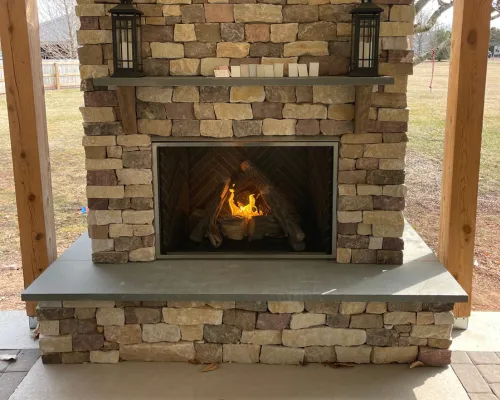 Outdoor Fireplace in Harleysville