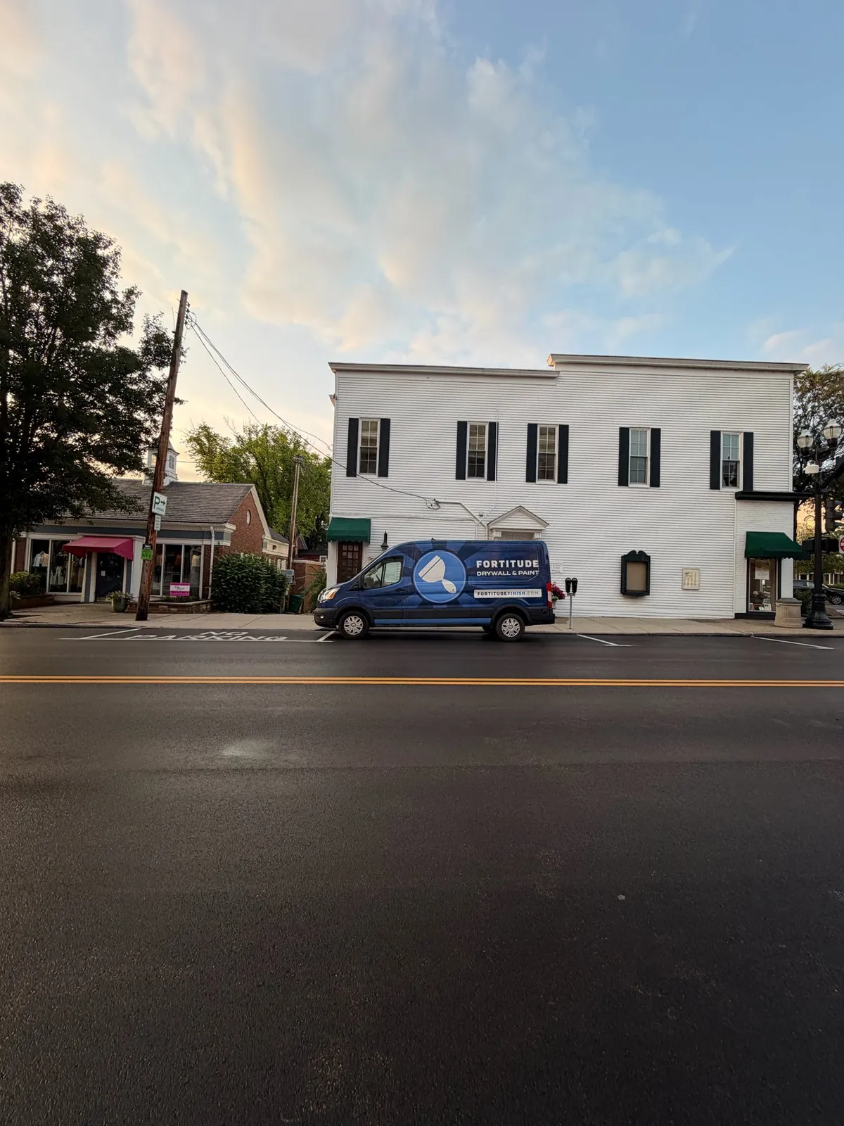 Fortitude Drywall & Paint work van