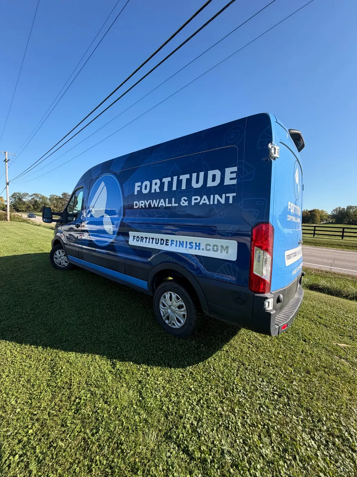 Fortitude Drywall & Paint work van