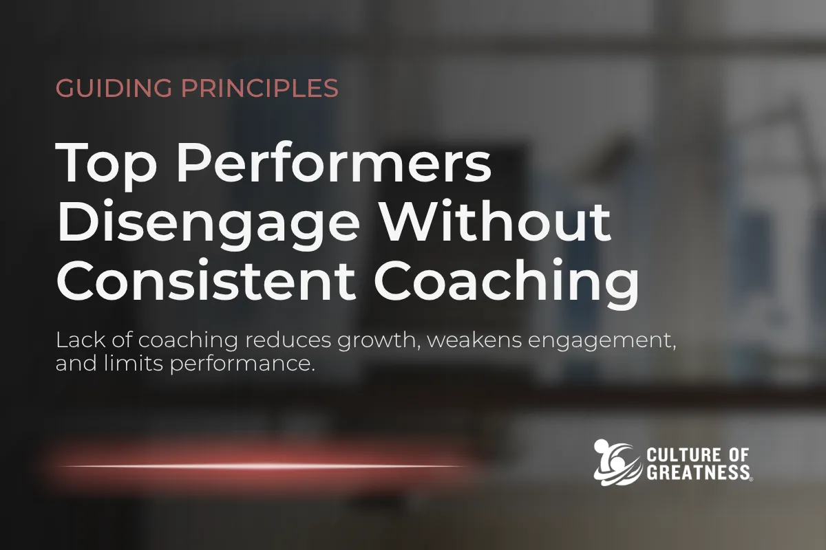 Top Performers Disengage Without Consistent Coaching