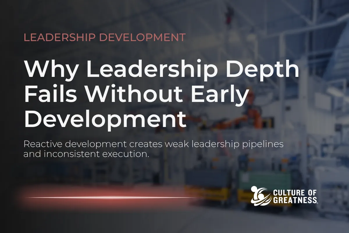 Why Leadership Depth Fails Without Early Development
