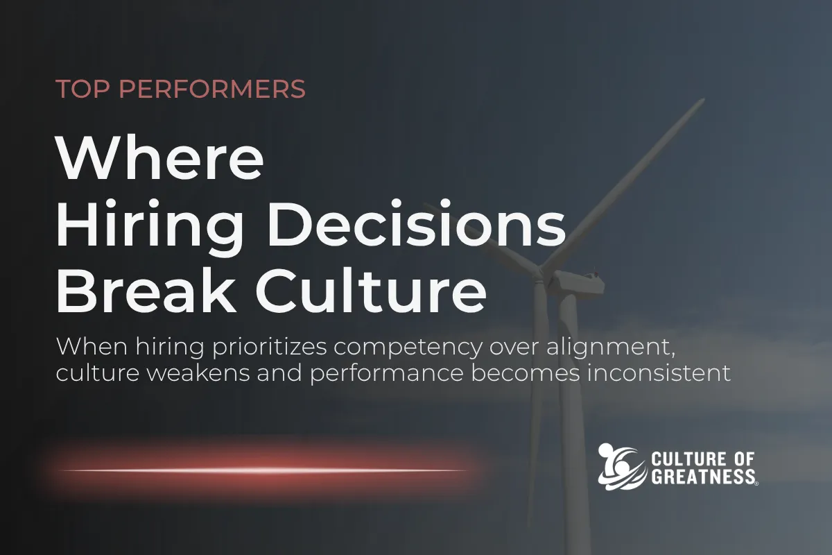 Hiring decisions shape culture more than any policy or initiative. When organizations prioritize technical competency over alignment with guiding principles, culture begins to fracture at the point of entry. This article examines how skills-first hiring introduces inconsistency, weakens accountability, and drives disengagement. It outlines why culture must be evaluated early in the hiring process and how leaders create stronger alignment, reduce turnover, and protect long-term performance through disciplined hiring decisions.