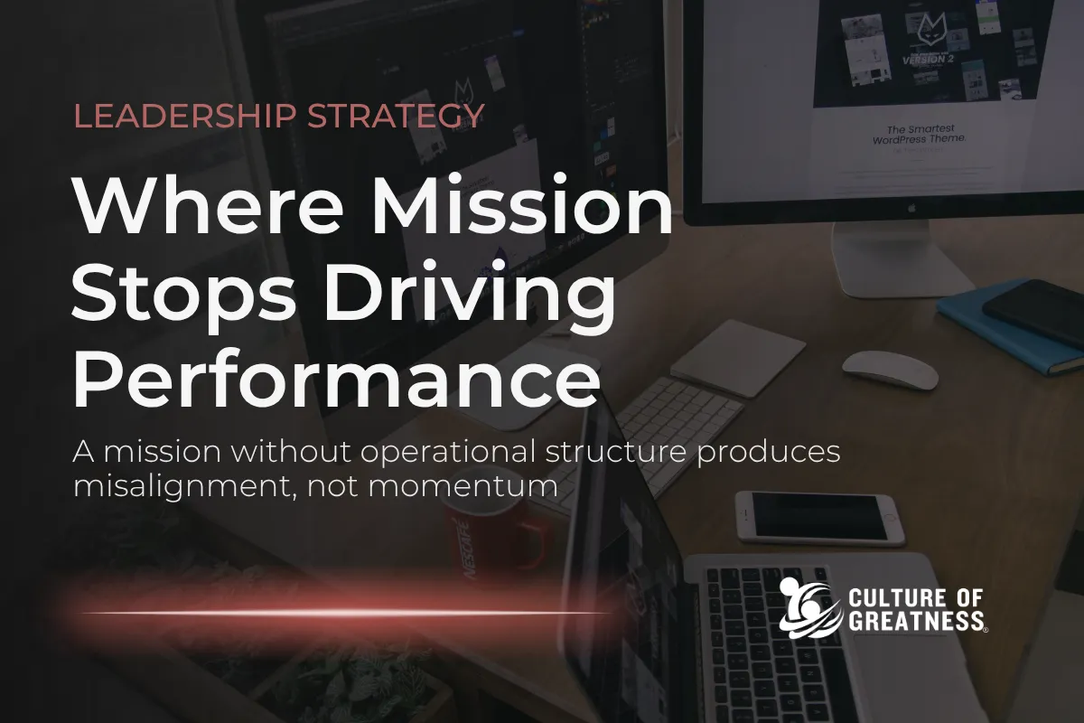 Where Mission Stops Driving Performance